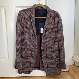 Rag & Bone Margot plaid blazer.